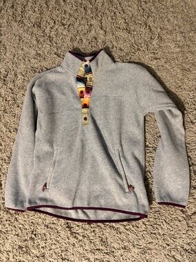 Light Gray Fleece Pullover